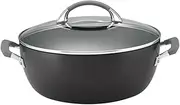 Anolon Endurance Plus Covered Casserole, 30 cm Size Black