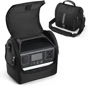 Portable Power Station Carry Case Compatible with Anker Powerhouse 521-256Wh | 200W, Soft Storage Bag for Solar Generator, Charging Cable and Accessories