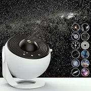 Star Projector,Galaxy Projector,Realistic Starry Sky Night Light with 12 Film Discs, Solar System Constellation Moon for Kids Bedroom Ceiling Home Living Room Decor Birthday Gifts