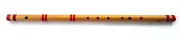Indian Bamboo Flute D# Sharp Bass Bansuri 32 Inch in Velvet cover & Rexine case