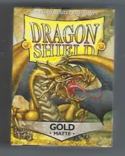 Dragon Shield Matte Gold (100) Shield Sleeves Free Shipping