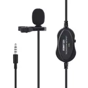 Lapel Lavalier Mini Clip-on Microphone Mic for DSLR Cameras and Smartphones