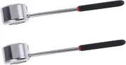 iplusmile 2Pcs Coconut Opener Stainless Steel Hammer Fruit Opening Tool for Home Use Easy to Operate Coconut Shell Breaker for Fresh Coconut Water and Meat