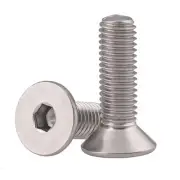 5/16-18 x 1" Flat Head Socket Cap Screws Countersunk Bolts, Allen Socket Driv...