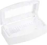 Nail Tools Tray Steriliser, Nail Tools Steriliser Tray Sterilisation Box Disinfectant Container Manicure Tools for Salon
