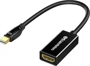 Cable Matters Mini DisplayPort to HDMI Adapter (Mini DP to HDMI), Thunderbolt and Thunderbolt 2 Compatible, Black