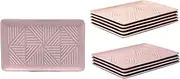 [Amazon.co.jp Exclusive] [Commercial Set) Hasami Ware Morning Square Plate, Set of 10, Pink