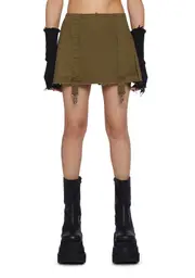 [The Ragged Priest] Trigger Pleated Mini Skirt