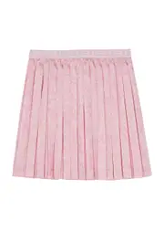 Versace Kids Printed Pleated Satin Skirt (8-14 Years) - Pink Light - 08YR (8 Years) 08YR (8 years)