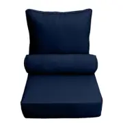 AD101 Pipe Trim Large Deep Seat Back Rest Bolster Cushion Insert Slip Cover Set