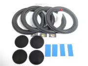 JBL LX66 8" Woofer Refoam Kit - Speaker Foam Repair - 4 Surrounds w/ Dust Caps!