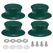 4pcs Pot Pan Lids Replacement Knob, Plastic Pan Cover Holding Handles, Green