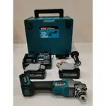 "台南工具好事多" 全新MAKITA 牧田 GA003GM201 40V 充電式平面砂輪機 100MM 套裝組