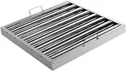 Zxpjkyu Range Hood Baffle Filter 20x25 inch Stainless Steel Baffle Style for Exhaust Hoods