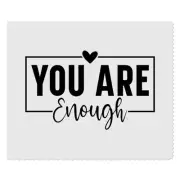 2 x 'You Are Enough Motivational Text' Lens Cleaning Cloths (LC00031590)
