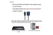 Hdmi To Vga Cable Convert 1.8 M Computer Monitor Projector Digital Tv Blue Monitor/Av Cables & Adapters