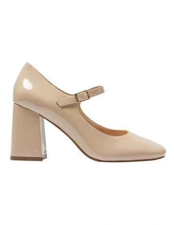 [Sandler] Roma Heeled Leather Shoes in Nude Patent