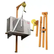 Air Conditioning Lifting Tool Self-Locking Folding Crane Manual Winch Assembly