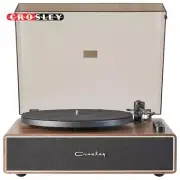 Crosley CR6046A-WAGL Stave 2-Speed Bluetooth Record Player - Walnut/Gold