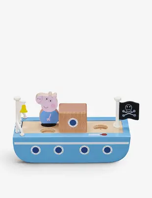 英國代購 正版 粉紅豬小妹 佩佩豬 喬治的帆船 木船 Peppa Pig  禮物