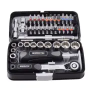 38pcs Mini Ratchet Wrench Set 1/4" Socket Wrench Screw Bits Set Tools Kit