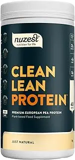 Nuzest - Pea Protein Powder - Clean Lean Protein - Just Natural - Vegan Protein Shake - Plant-Based Low Calorie & Low Carb - Lactose Free - Gluten Free - Dairy Free - 1kg (40 Servings)