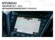 Hyundai Veloster 2011 - 2015 GPS Navigation Retrofit for factory infotainment