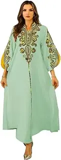 [WeiDuoLuo] Abaya’s for Women Muslim Long Sleeve Maxi Dress Loose Full Cover Dubai Robe Long dress