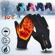 Winter Warm Unisex Touchscreen Outdoor Sport Fishing Splash-proof Snow Gloves