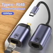 USB C to Ethernet Adapter RJ45 100Mbps Cable LAN Network Converter for MacBook