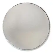 Round Aluminum To-Go Containers With Lid, 48 Oz, 9" Diameter X 1.66"h, Silver, 2