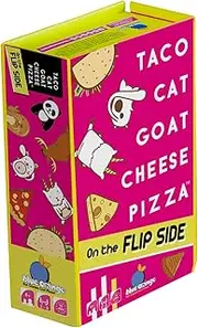 Blue Orange | Taco Cat Goat Cheese Pizza On The Flip Side | Card Game | Ages 8+ | 3-8 Players | 10 Minutes Playing Time
