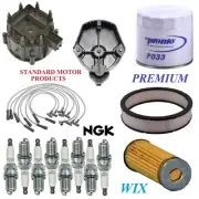 Tune Up Kit Filters Cap Wire Spark Plugs For PONTIAC GRAND AM V8 6.6L 4BBL 1975