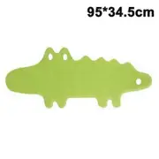 Kids Non-Slip Bath Mat, Crocodile Pattern Rubber Mat, Anti-Slip and Machine Washable for Bathtubs or Showers