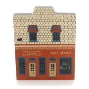 Cats Meow Village Telegraph Post office Retired 1987 Main Street Series 1874