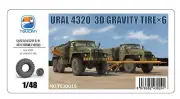 Zimi Model TC3D015 1/48 URAL 4320 3D GRAVITY TIRE