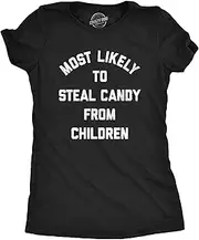 [Crazy Dog T-shirts] Womens Funny Halloween T Shirts Spooky Scary October Tees For Ladies