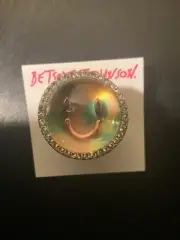 Betsey Johnson Smiley Face Ring Sz 6 Rare- R1
