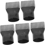 BELLIFFY Blow Dry Brush 5pcs Comb Type Nozzle Hair Dryer Detangler Vented Brush Diffuser Attachment Heat Resistant for Easy Styling