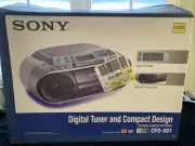 Sony CFD-S01 CD Cassette AM/FM Radio Boombox Stereo Player New Old Stock