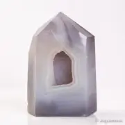 489g104mm Druzy Agate Geode Tower Point Natural Crystal Polished Quartz Healing