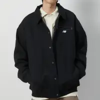 在飛比找Yahoo奇摩購物中心優惠-New Balance 男款 黑色 百搭 絨毛 保暖 襯衫式