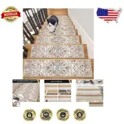 Premium Chenille Stair Treads - 10 Pack Non-Slip Mats for Indoor Wooden Steps