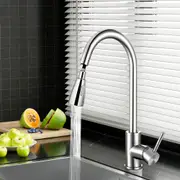 1X Cefito Kitchen Tap Mixer Tap Pull Out 2 Mode Sink Faucet Basin Laundry Chrome