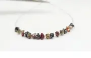 Red Brown Color Rough Uncut Diamond Beads Natural Raw Diamond Beads For Bracelet