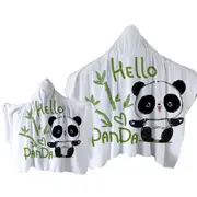 Hello Kids form a Cute Little Panda Towel with Hood