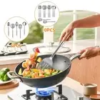 5pcs Stainless Steel Turner Spatula Spoon Ergonomic Cooking Tools Household