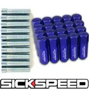 20 PC BLUE CAPPED LUG NUTS CONVERSION ADAPTER KIT 12X1.5 TO 12X1.5 FOR WHEELS