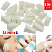 100 Makeup Sponge Cosmetic Wedges Nail Art Blend Foundation Contour Facial Puff