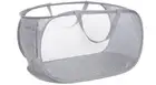 Durable Collapsible Laundry Baskets Mesh Pop Up Laundry Hamper with Side Pocket